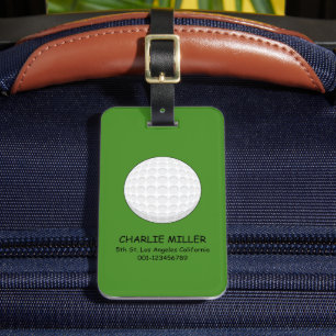 Golf Boll personalize Bagagebricka