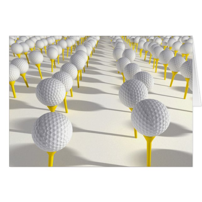 Golf Boll Plantation Hälsningskort (Framsidan Horizontal)