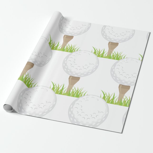 Golf Boll Presentpapper (Utrullad)
