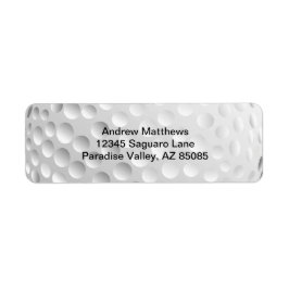 Golf Boll Returadress Etikett