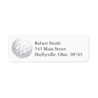 Golf Boll Returetiketter Returadress Etikett