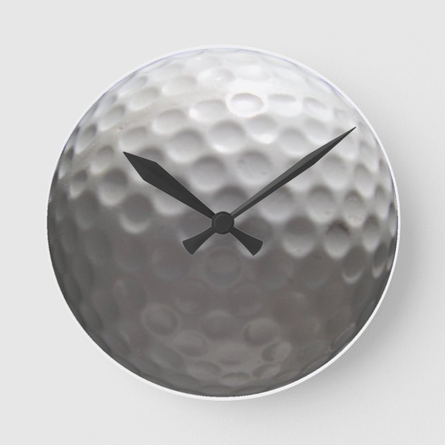 Golf Boll Round Wall Clock Rund Klocka (Framsida)