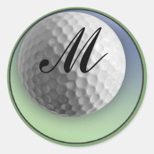 Golf Boll Runt Klistermärke