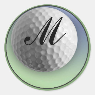 Golf Boll Runt Klistermärke