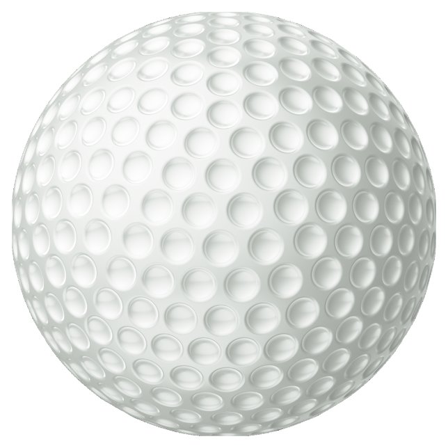 Golf Boll Runt Klistermärke (Skapare uppladdad)