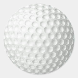 Golf Boll Runt Klistermärke
