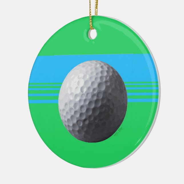 Golf Boll runt ornament (Vänster)
