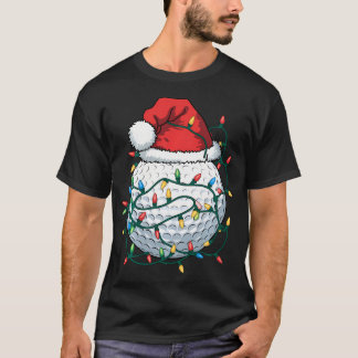 Golf Boll Santa Hat Manar: Vinnare jul Golfing T Shirt