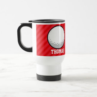 Golf Boll; Scarlet Red Rand Resemugg