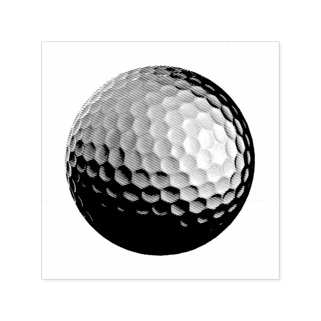 Golf Boll Self-Inking Frimärke Självfärgande Stämpel (Design)