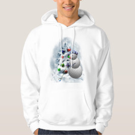 Golf Boll Snögubbe jul Hoodie