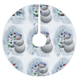 Golf Boll Snögubbe jul Julgransmatta Borstad Polyester