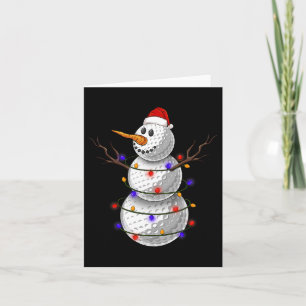 Golf Boll Snögubbe jul Ljus Funny Snögubbe S Kort