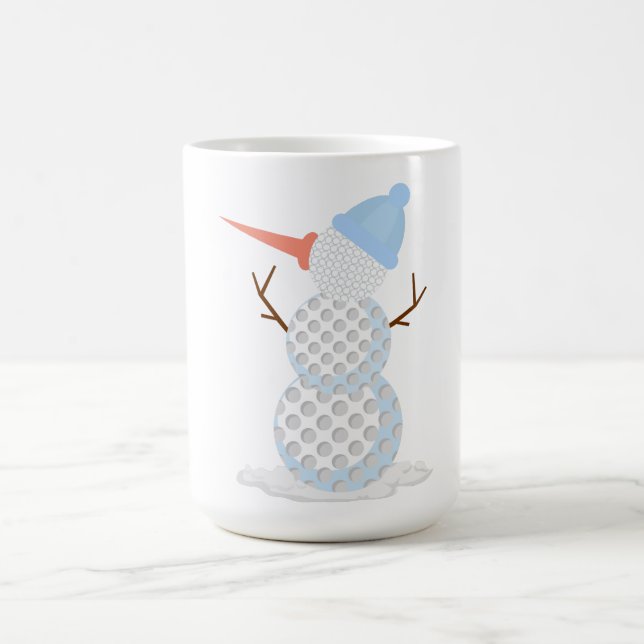 Golf boll Snögubbe Kaffemugg (Center)