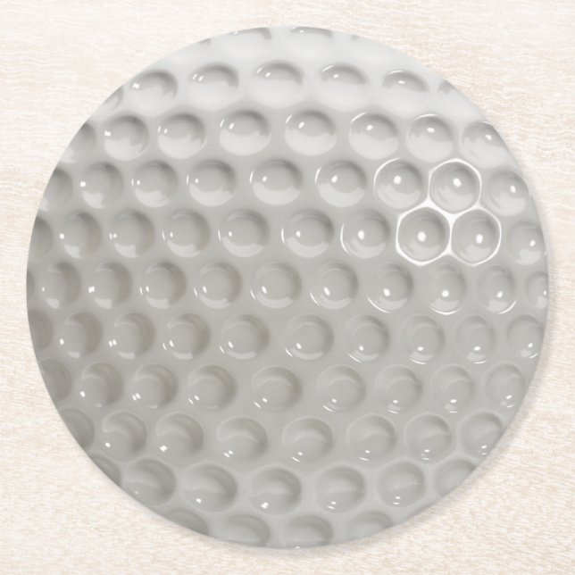 Golf Boll Sport Underlägg Papper Rund (Framsidan)