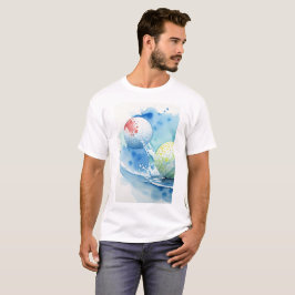 Golf Boll Stänk Golf T Shirt