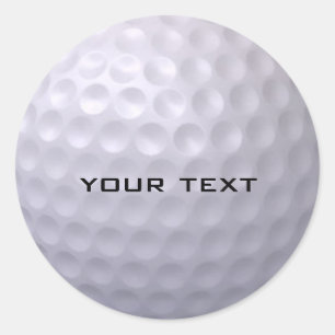 Golf Boll Sticker Runt Klistermärke