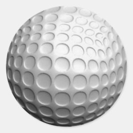 Golf Boll-stickers (lägg till din egen text om du Runt Klistermärke