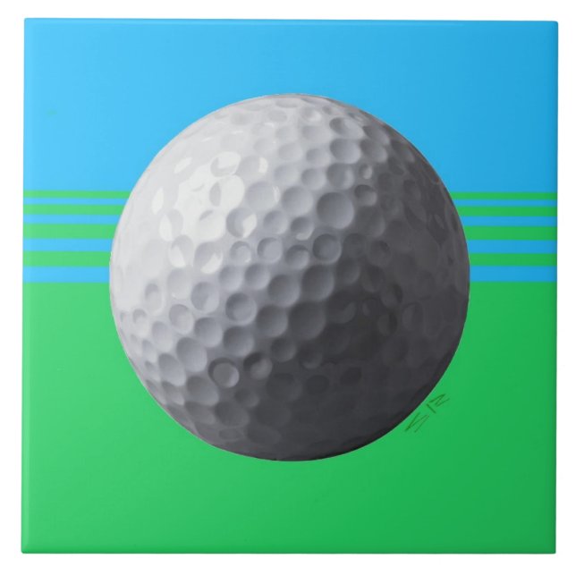 Golf Boll stor bricka Kakelplatta (Framsidan)