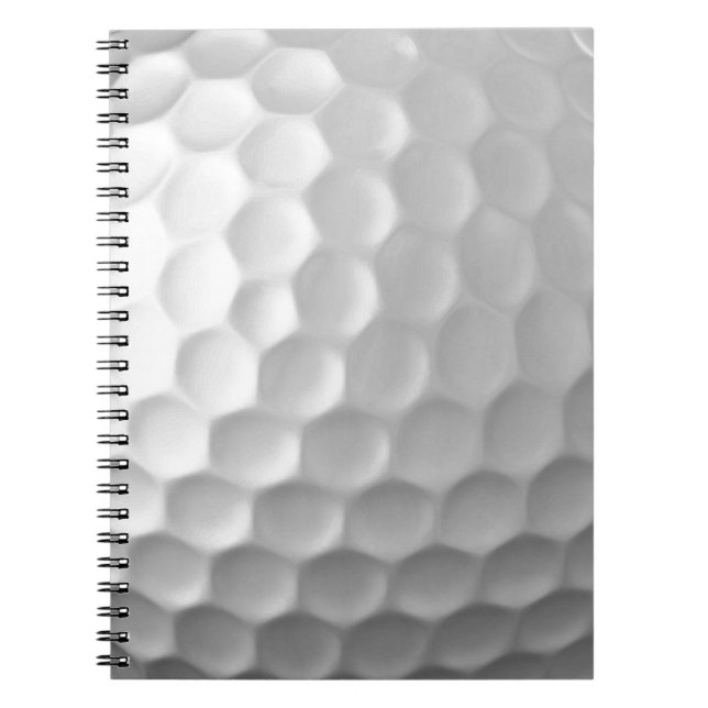 Golf Boll Struktur Anteckningsbok Med Spiral (Framsidan)