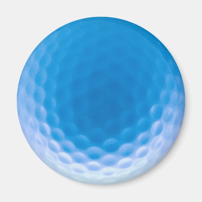 Golf Boll Struktur Dimples Arktiska blått Magnet (Framsidan)