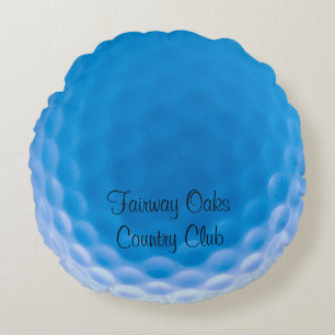 Golf Boll Struktur Dimples Arktiska Blue_personlig Rund Kudde