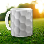 Golf Boll Struktur Kaffemugg<br><div class="desc">FYRA! Denna bild av Golf Boll Dimples är perfekt för varje Golf Älskare.</div>