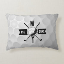 Golf Boll Struktur & Klubb Initial Monogram