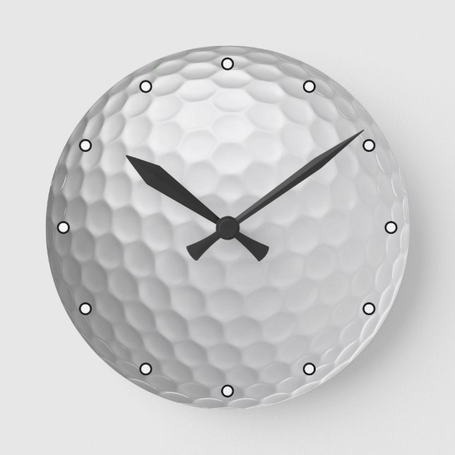 Golf Boll Struktur med punkter Rund Klocka (Framsida)