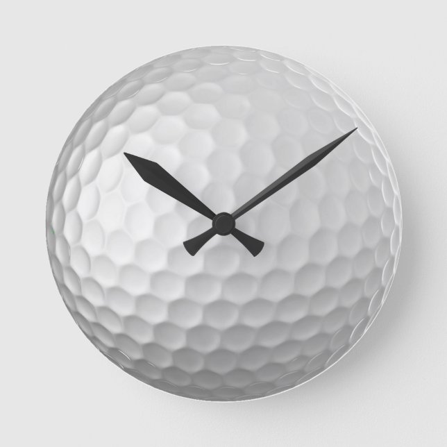 Golf Boll Struktur Rund Klocka (Framsida)
