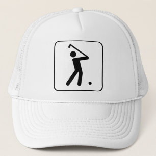 Golf Boll Symbol Hat Truckerkeps
