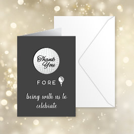 Golf Boll Tack Fore! Anpassningsbar Kort