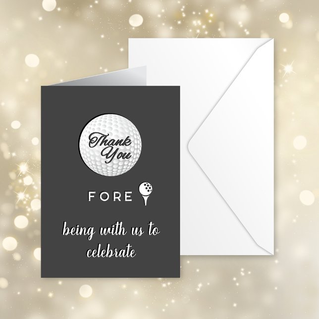 Golf Boll Tack Fore! Anpassningsbar Kort (Skapare uppladdad)