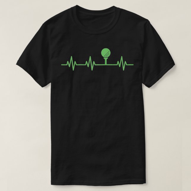 Golf Boll Tee Lifeline Heartslag Heart Kärlek Simp (Design framsida)