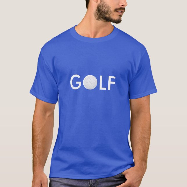 Golf Boll Text T Shirt (Framsida)