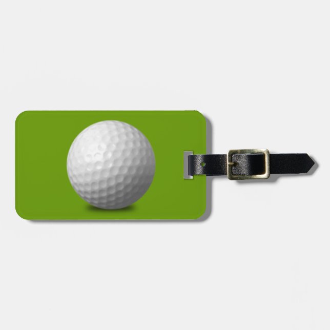 GOLF BOLL VECTOR ICON GRAPHICS grönts WHITE SPORE Bagagebricka (Horisontell Framsida)