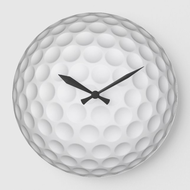Golf Boll Wall Clock Stor Klocka (Framsida)