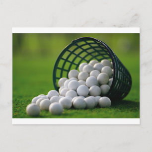 Golf Bollar Bucket Vykort