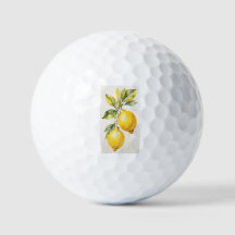 Golf Bollar med elegant citronbild
