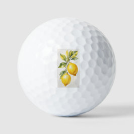 Golf Bollar med elegant citronbild
