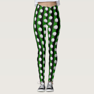 Golf Bollar Mönster   Coola Girly Sport Gift Leggings