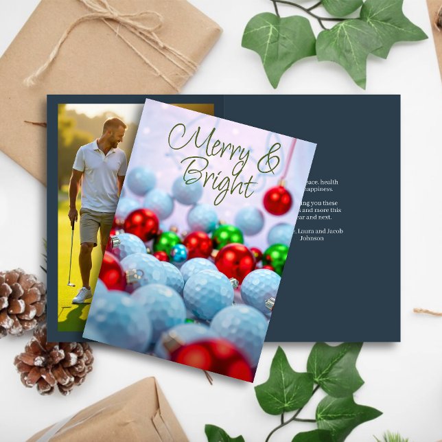 Golf Bollar & Shiny Ornaments ・ Familjefonden Helgkort (Skapare uppladdad)