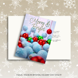Golf Bollar & Shiny Ornaments Helgkort