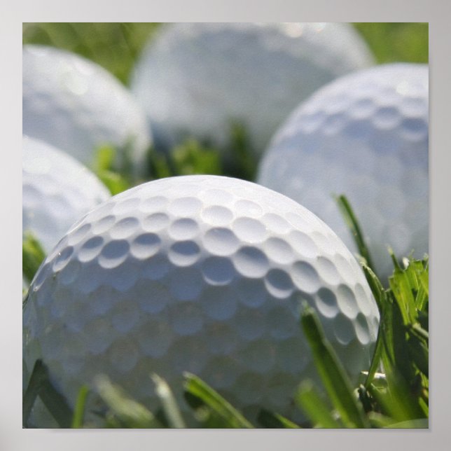 Golf Bollar-utskrift Poster (Framsidan)
