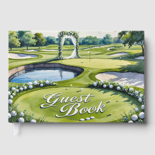 Golf Bröllop Thed Guest Bok