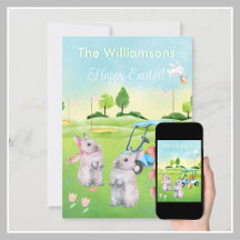 Golf Bunnies Charming Glad påsk