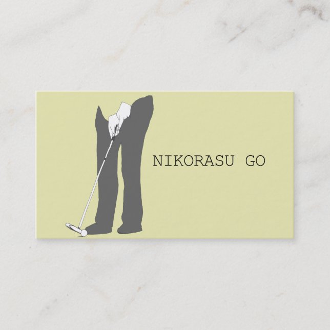 GOLF BUSINESS CARD VISITKORT (Framsida)
