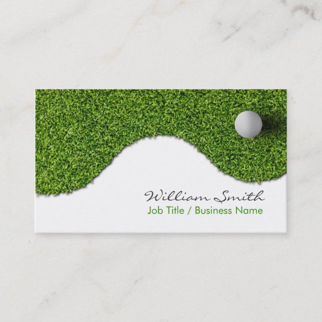 Golf Business Card Visitkort (Framsida)