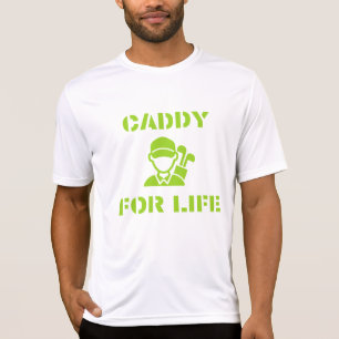 Golf Caddy för Life Citat Limegrön T Shirt