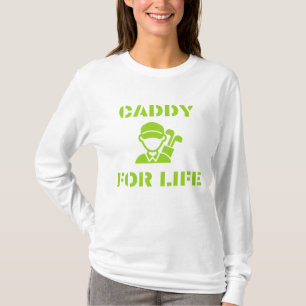 Golf Caddy för Life Citat Limegrön T Shirt